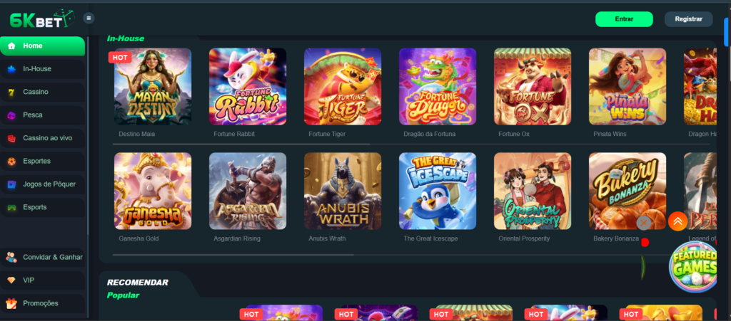 6KBet Game interface screenshot