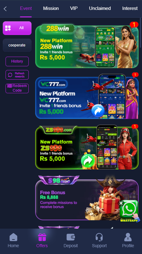 S98 game bonus screenshot