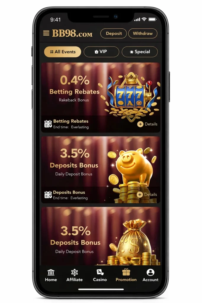 BB98 Game bonus screenshot