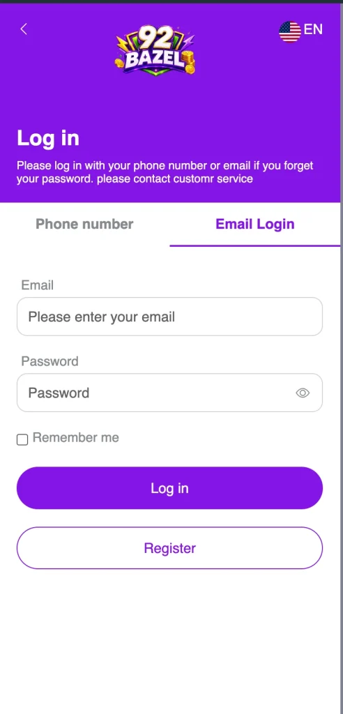 92bazel game account registration