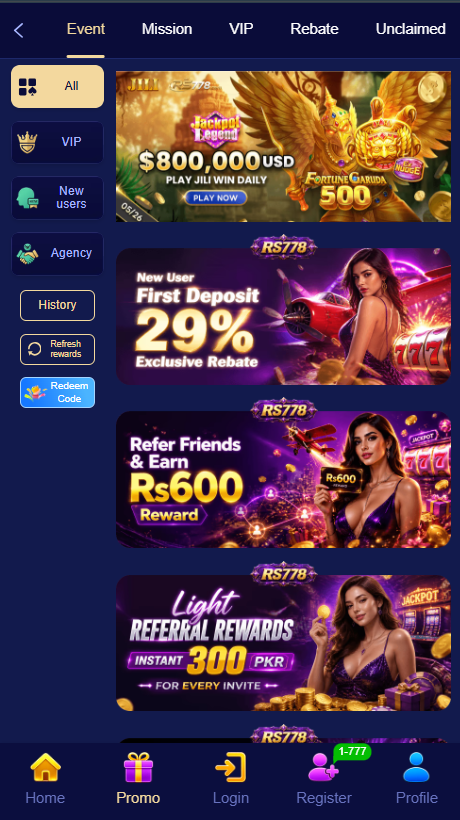 RS778 Game bonus screenshot