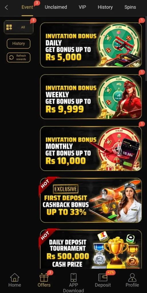 j188 game bonus andrewards screenshot