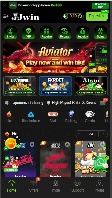 JJWin game banner image screenshot